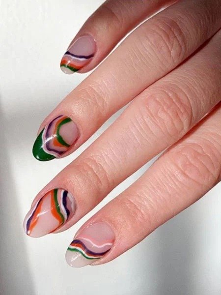 Autumn-Marble-Effect-Manicure