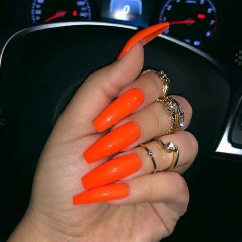 Bright-Orange-Nails-Designs