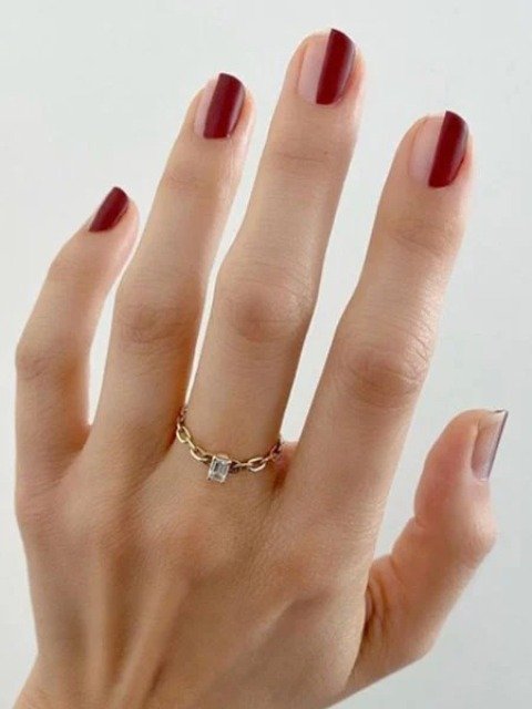 Geometric-Plum-Nails