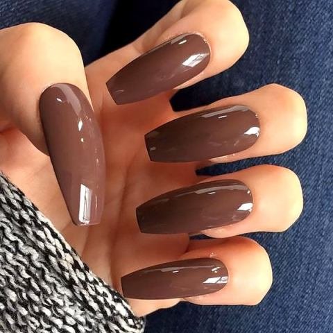 Milk-Chocolate-Nail-Design