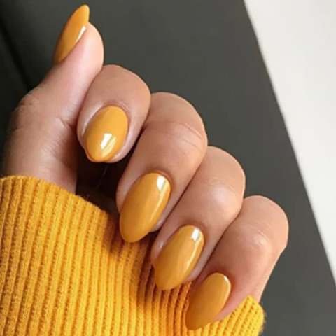 Mustard-Nails-Designs