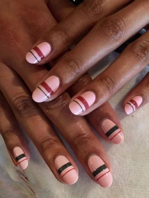 Muted-Fall-Stripe-Nails