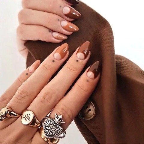 Shades-of-Brown-Nails-Designs