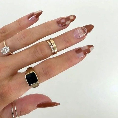 Excellent-Checkered-Nail-Design