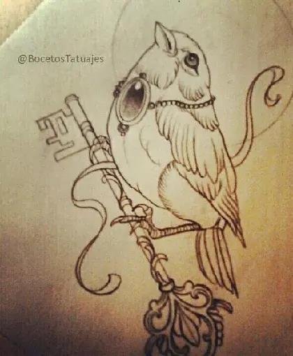Superb-designs-of-key-tattoos